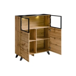 Thin Display Cabinet 100cm - Oak Wotan 100cm - thumbnail 2
