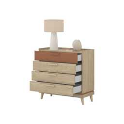 Scandi Chest Of Drawers 90cm - Green 90cm - thumbnail 8
