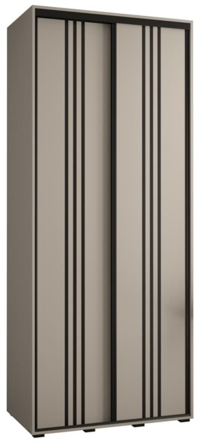 Dakota VI Sliding Door Wardrobe 120cm - Cashmere 120cm - image 1