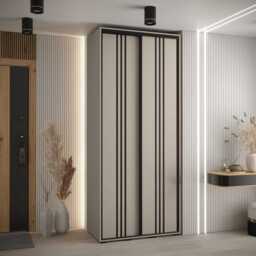 Dakota VI Sliding Door Wardrobe 120cm - Cashmere 120cm - thumbnail 2