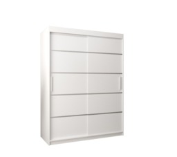 Verona 01 Sliding Door Wardrobe 150cm - White 150cm - thumbnail 2