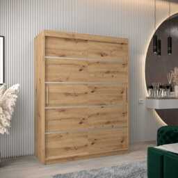 Verona 01 Sliding Door Wardrobe 150cm - White 150cm - thumbnail 5