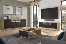 Luxi TV Cabinet 160cm - Black 160cm - thumbnail 5