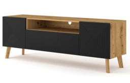 Luxi TV Cabinet 160cm - Black 160cm