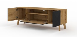 Luxi TV Cabinet 160cm - Black 160cm - thumbnail 2