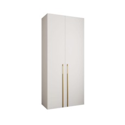 Como III Hinged Door Wardrobe 110cm - White 110cm - thumbnail 6