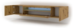 Aura TV Cabinet 200cm - Concrete Grey 200cm - thumbnail 3
