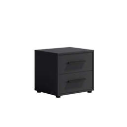 Maxione MX-11 Bedside Table 51cm - Black 51cm