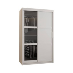 Parma III Sliding Door Wardrobe 120cm - Black 120cm - thumbnail 7