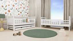 Klara Bunk Bed with Trundle and Storage - White Matt Without Mattresses - thumbnail 3