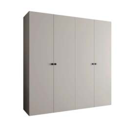 Parma I Hinged Door Wardrobe 200cm - Black 200cm - thumbnail 4