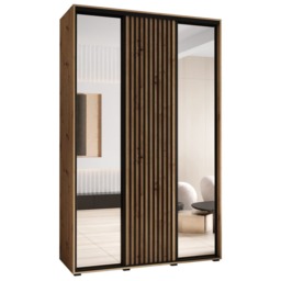 Sapporo II Sliding Door Wardrobe 160cm - Oak Artisan 160cm - thumbnail 2