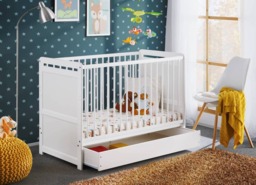 Tymek Cot Bed - White Matt 60 x 120cm Without Drawer - thumbnail 6