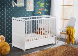 Tymek Cot Bed - White Matt 60 x 120cm Without Drawer - thumbnail 5