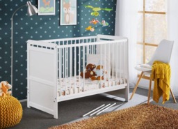 Tymek Cot Bed - White Matt 60 x 120cm Without Drawer - thumbnail 3