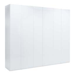 Italia 29 Hinged Wardrobe 270cm - White Gloss 270cm - thumbnail 2