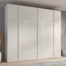 Italia 29 Hinged Wardrobe 270cm - White Gloss 270cm - thumbnail 1
