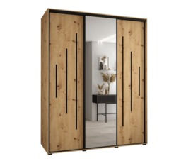 Cannes XIII Sliding Door Wardrobe 200cm - White 200cm - thumbnail 3