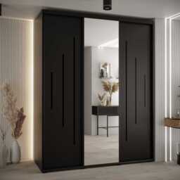 Cannes XIII Sliding Door Wardrobe 200cm - White 200cm - thumbnail 7