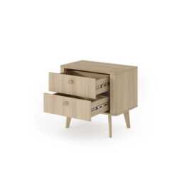 Viki Bedside Table 63cm - Oak Barista 63cm - thumbnail 3