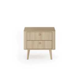 Viki Bedside Table 63cm - Oak Barista 63cm - thumbnail 4