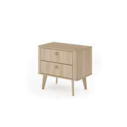 Viki Bedside Table 63cm - Oak Barista 63cm - thumbnail 2