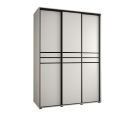 Cannes X Sliding Door Wardrobe 170cm - Black 170cm - thumbnail 7