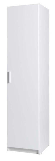 Snow 01 Hinged Wardrobe 47cm - White Gloss 47cm - image 1