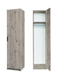 Snow 01 Hinged Wardrobe 47cm - White Gloss 47cm - thumbnail 5