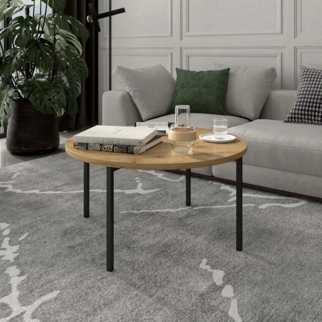 Sigma C Coffee Table 80cm - Oak Artisan 80cm - image 1