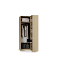 Kanu KN-02 Corner Wardrobe 98cm - White 98cm - thumbnail 5
