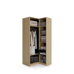 Kanu KN-02 Corner Wardrobe 98cm - White 98cm - thumbnail 6