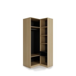 Kanu KN-02 Corner Wardrobe 98cm - White 98cm - thumbnail 2