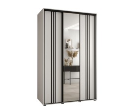Cannes VII Sliding Door Wardrobe 150cm - White 150cm - thumbnail 2