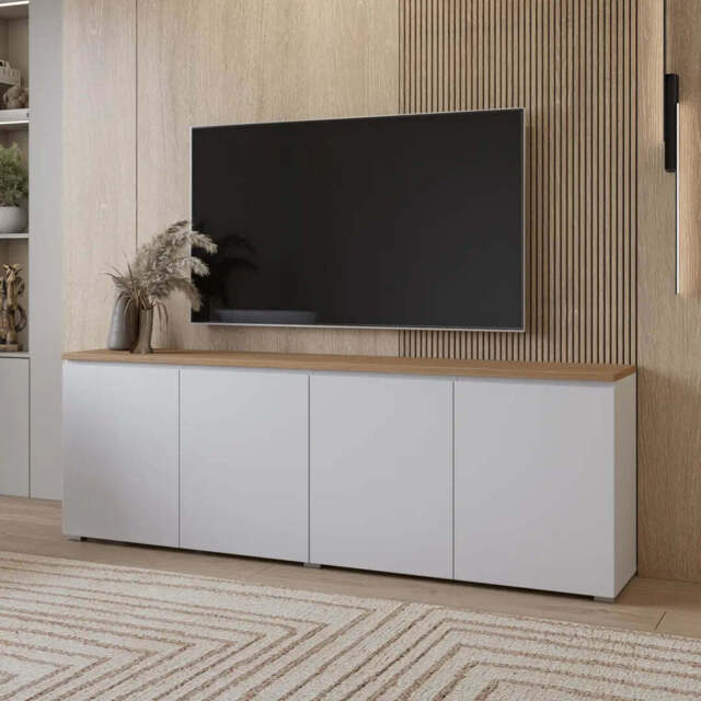 Modo Sideboard Cabinet 200cm - White 200cm - image 1