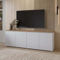 Modo Sideboard Cabinet 200cm - White 200cm - thumbnail 1