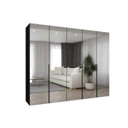 Alicante III Hinged Door Wardrobe 250cm - Oak Walnut 250cm - thumbnail 3