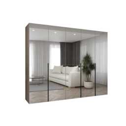 Alicante III Hinged Door Wardrobe 250cm - Oak Walnut 250cm - thumbnail 5