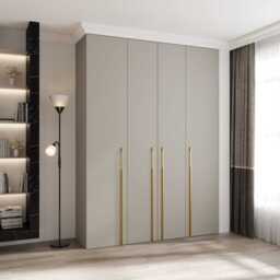 Como III Hinged Door Wardrobe 180cm - Cashmere 180cm - thumbnail 1