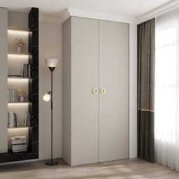 Como I Hinged Door Wardrobe 110cm - Cashmere 110cm - thumbnail 1