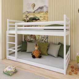 Wooden Bunk Bed Mini - Cotton Foam Mattresses - thumbnail 3