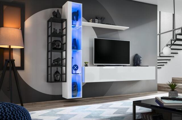"Switch Metal VII Entertainment Unit For TVs Up To 75"" - 240cm White" - image 1
