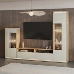 Dore 05 Display Cabinet 55cm - Cashmere 55cm - thumbnail 6