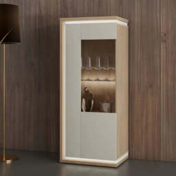 Dore 05 Display Cabinet 55cm - Cashmere 55cm - thumbnail 5