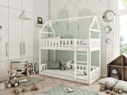 Wooden Bunk Bed Pola - White Without Mattresses - thumbnail 3