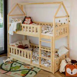 Wooden Bunk Bed Pola - White Without Mattresses - thumbnail 3