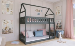 Wooden Bunk Bed Pola - White Without Mattresses - thumbnail 4