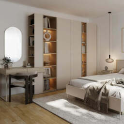 Charlie CH-12 Bookcase 25cm - Cashmere 25cm - thumbnail 6