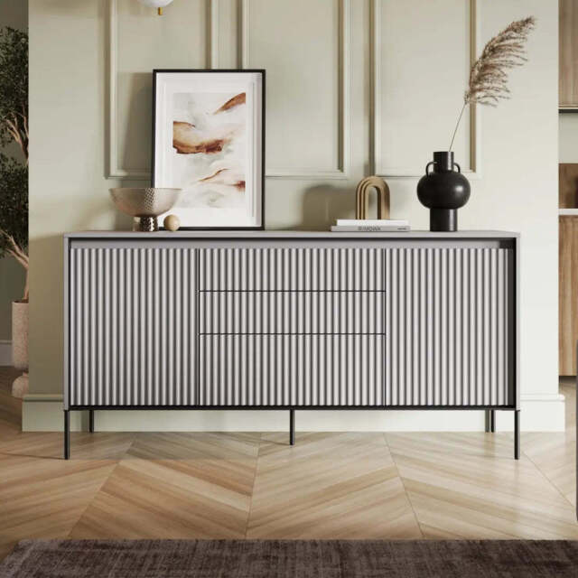 Trend TR-01 Sideboard Cabinet 166cm - Grey Matt 166cm - image 1
