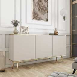 Oro Sideboard Cabinet 160cm - Black 160cm - thumbnail 2